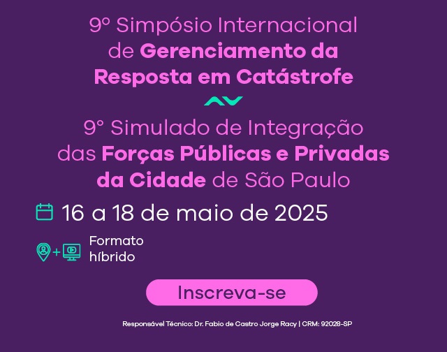 Evento: 9º Simpósio Internacional de Gerenciamento da Resposta em Catástrofe