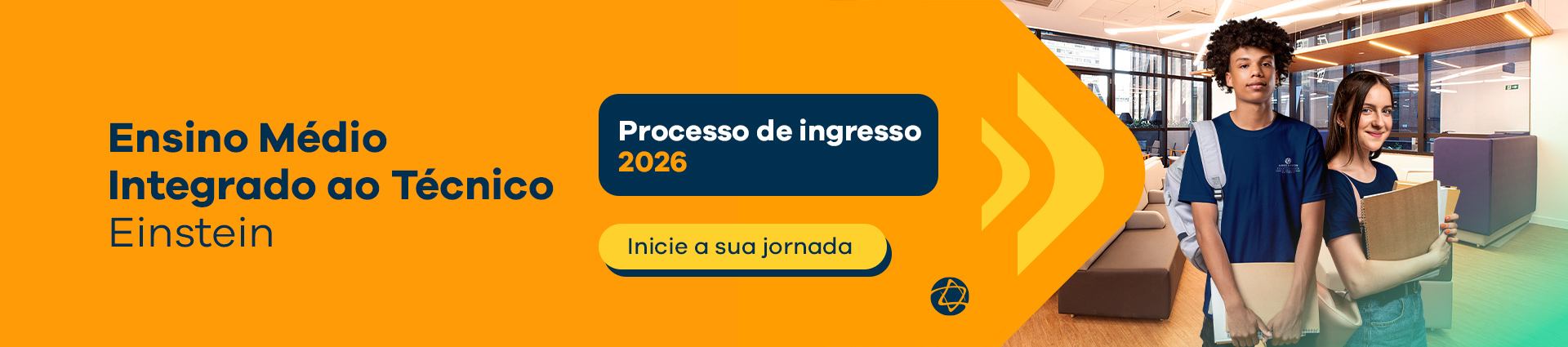 Ensino Médio Integrado ao Técnico Einstein - Processo ingresso 2026