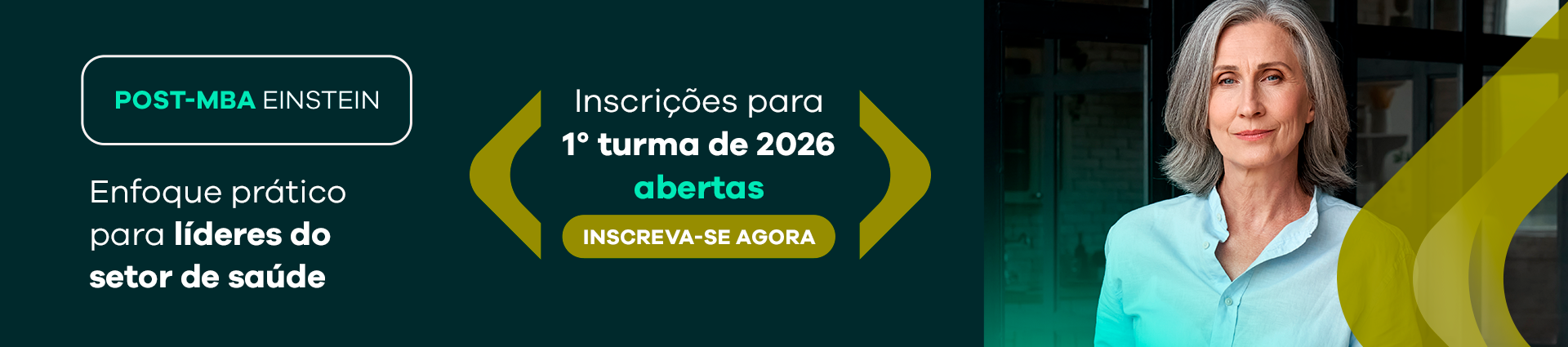 Post-MBA Einstein - Inscrições para 1 turma de 2026 abertas