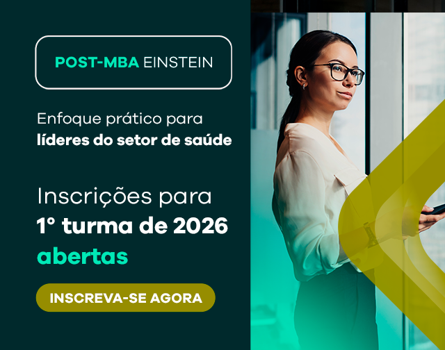 Post-MBA Einstein - Inscrições para 1 turma de 2026 abertas