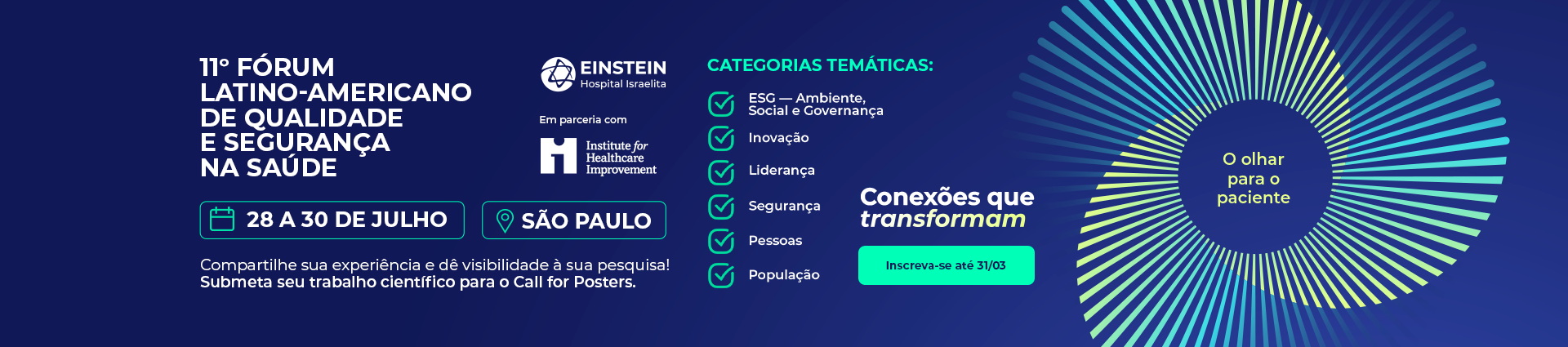 Evento: 11º Fórum Latino-Americano de Qualidade e Segurança na Saúde - Link hotsite