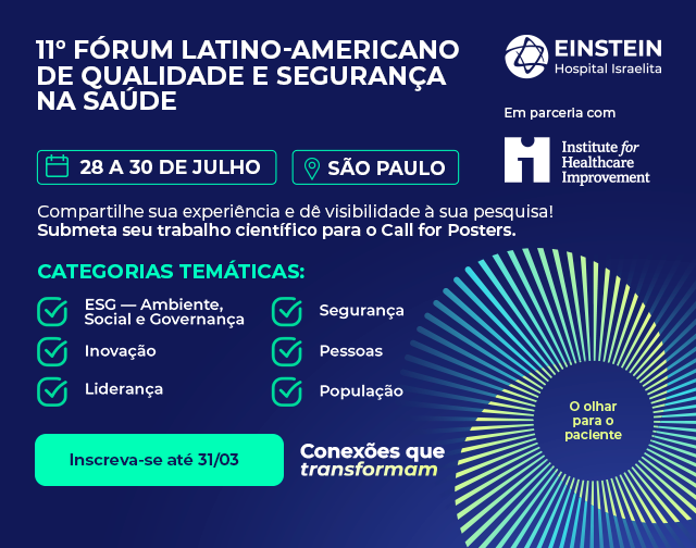 11º Fórum Evento: Latino-Americano de Qualidade e Segurança na Saúde - Link hotsite