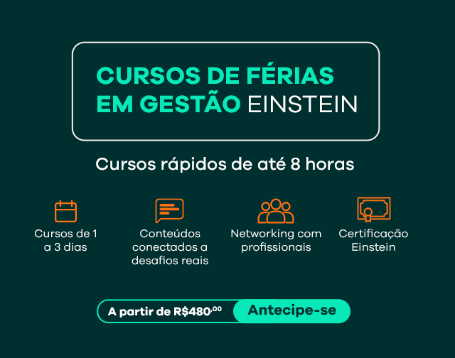 Cursos de Férias em Gestão Einstein - Antecipe-se