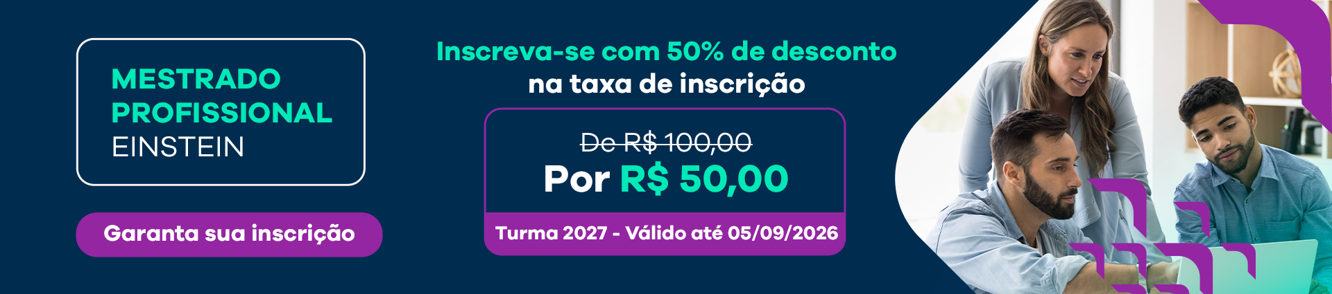 Mestrado Profissional Einstein - Garanta sua inscrição